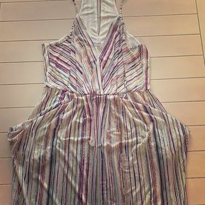 Bcbg midi dress sz L with pockets